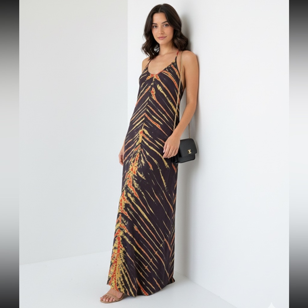 Michael Stars Los Angeles Maxi Tie-Dye Dress size XS